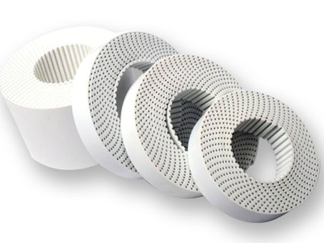 PU open timing belt Trapezium tooth